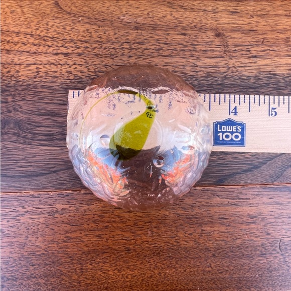 Green Teardrop Art Glass Bowl Handmade Artisan Made Textured - Picture 10 of 15